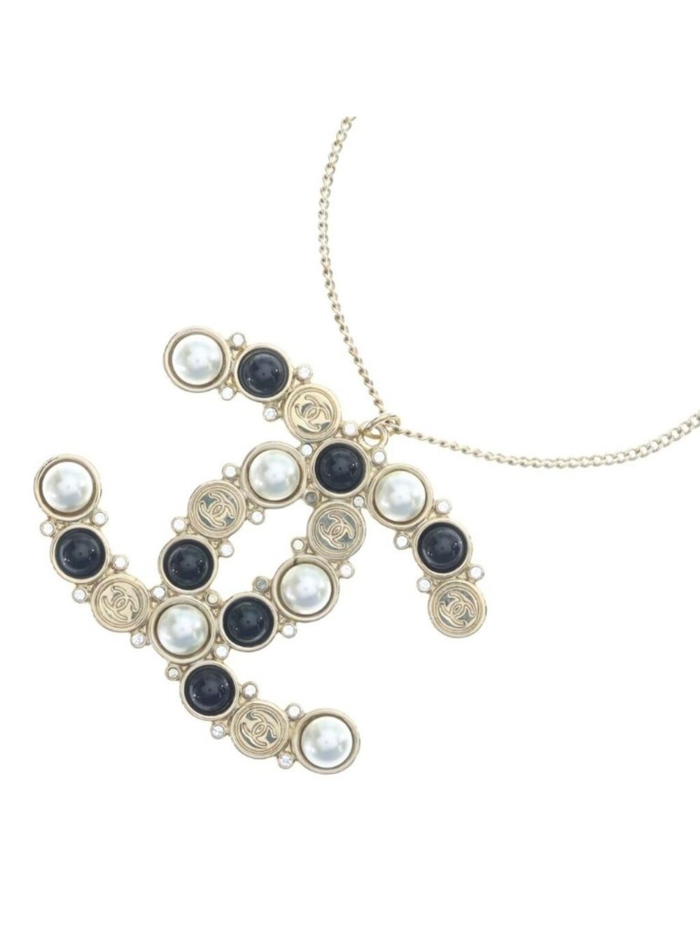 Chanel CC Logo Pendant Chain Gold 19B